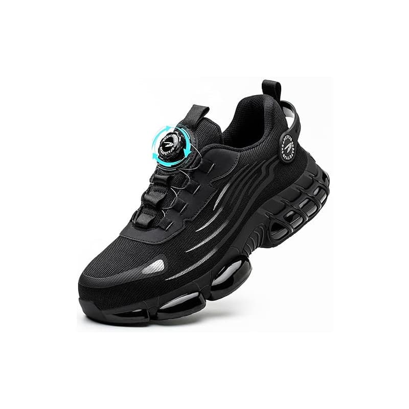 GUDECIUS Chaussures de Sécurité Hommes Légère Chaussures de Travail Respirantes Basket Securite Embout en Acier Mode Confortable