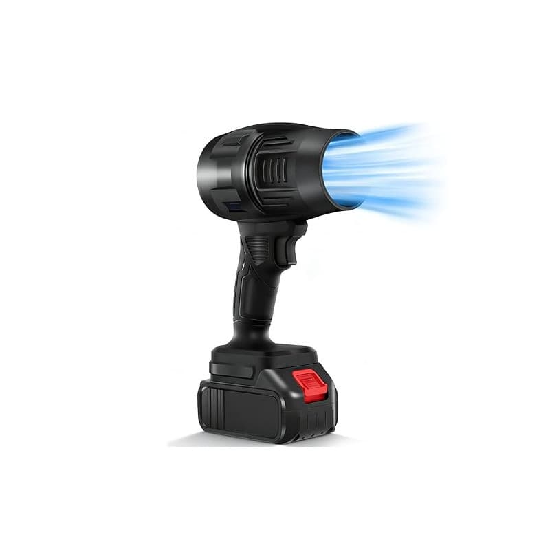 Souffleur Feuille Batterie Sans Fil, 35000 Tr/Min Portable Turbo Souffleur Avec Batteries 1300mah, Souffleurs Jardin Compact Ele