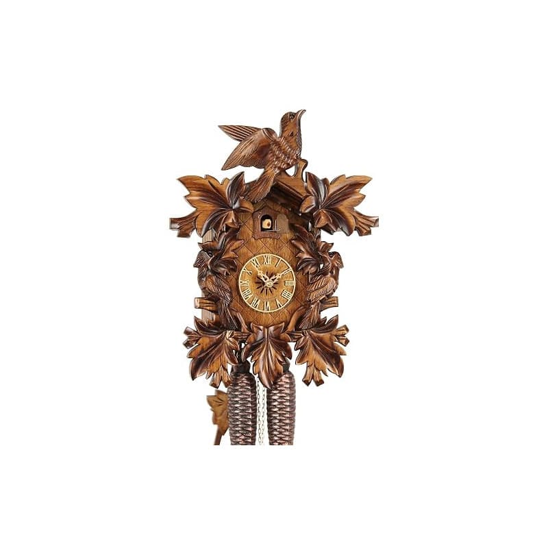 Eble 38-07-12-80 Horloge à coucou mécanique en bois véritable de la Forêt-Noire Certificat VD Trioiseau 39 cm