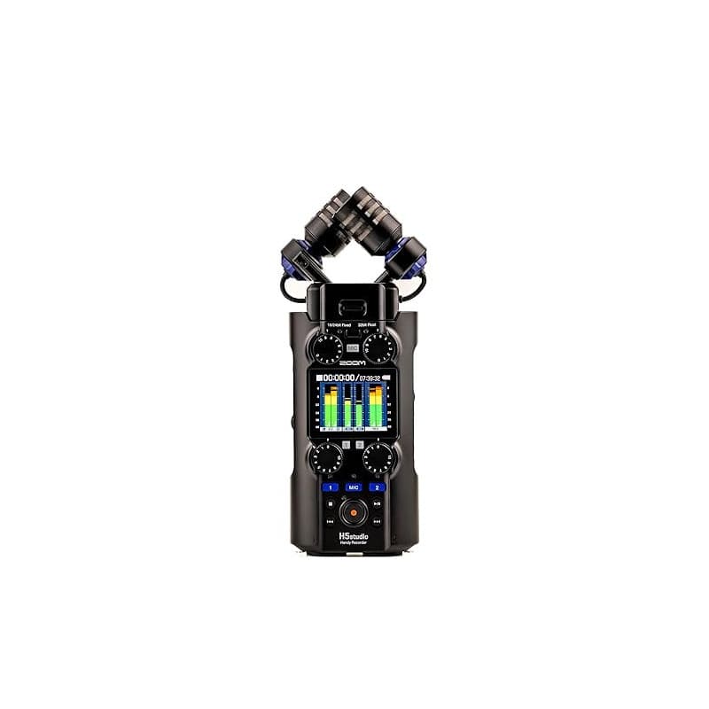 Zoom - H5Studio enregistreur 4 pistes 32 bits à virgule flottante 192 kHz - 16/24 bits, gain, limiteurs, capsule XYH-5e, compati
