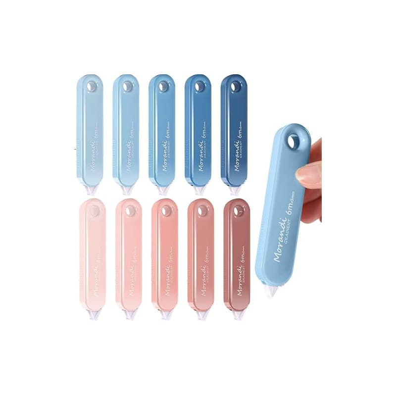 10 PCS Rubans Correcteurs,BetterJonny 6mx5mm Souris Correcteur Blanc avec Capuchon Protecteur Correcteur Souris Rouleaux de Corr