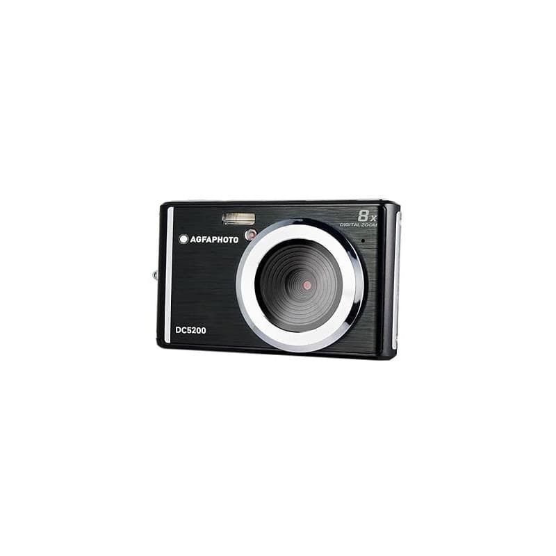 AgfaPhoto Realishot DC5200 - Appareil Photo Compact, 21MP, Ecran LCD 2,4", Zoom Digital 8X, Vidéo HD 720p, Batterie Lithium, Car