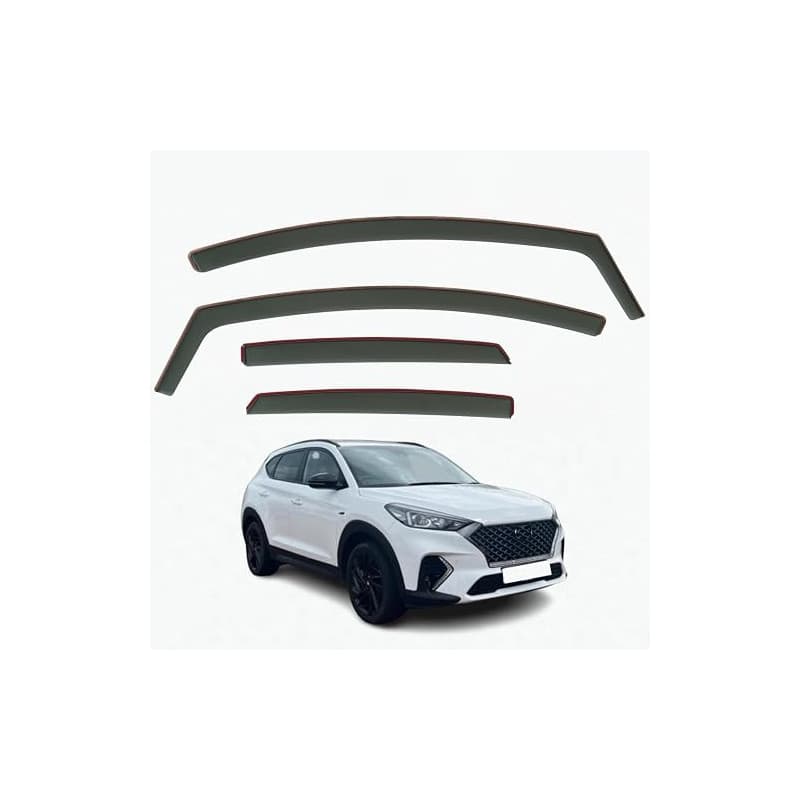 AirFlux Ensemble de 4 déflecteurs d'air compatibles avec Les modèles Hyundai Tucson 2015 2016 2017 2018 2019 2020.