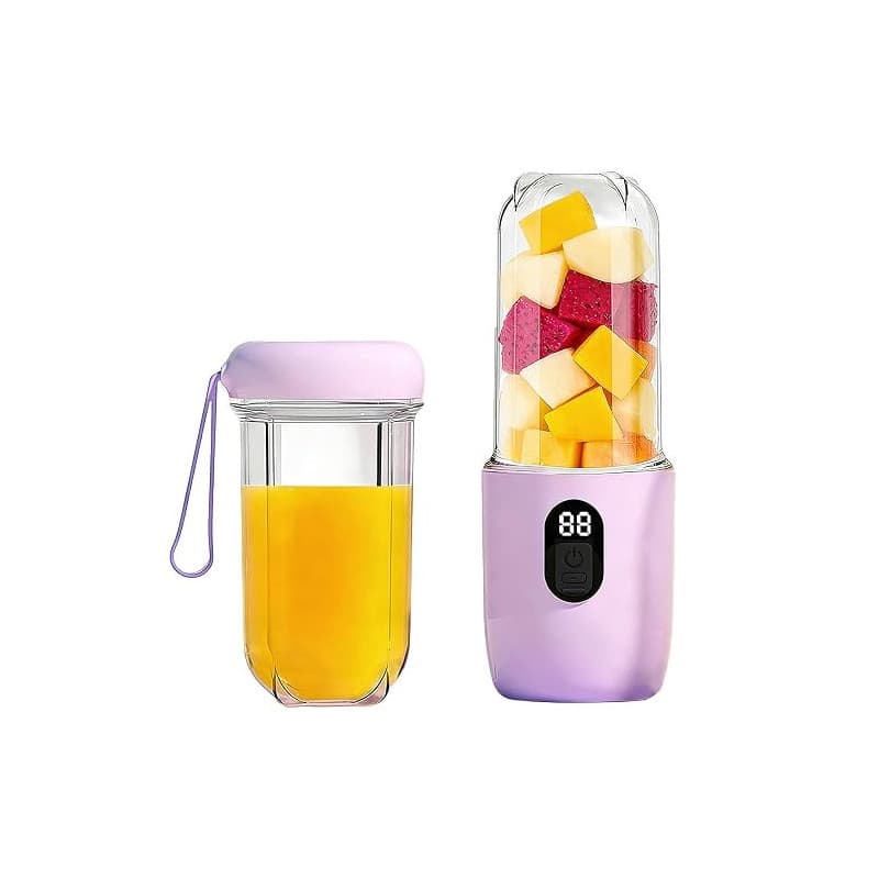 Mixeur portable, appareil à smoothies à emporter pour smoothies et milkshakes, mini blender avec 16 lames, blender portable avec