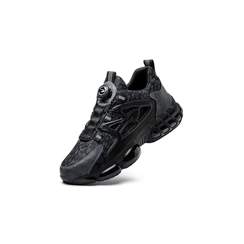 GemChve Chaussures de Sécurité Hommes Femmes Basket Légère Respirante Travail Antidérapante avec Embout en Acier 36-46 EU