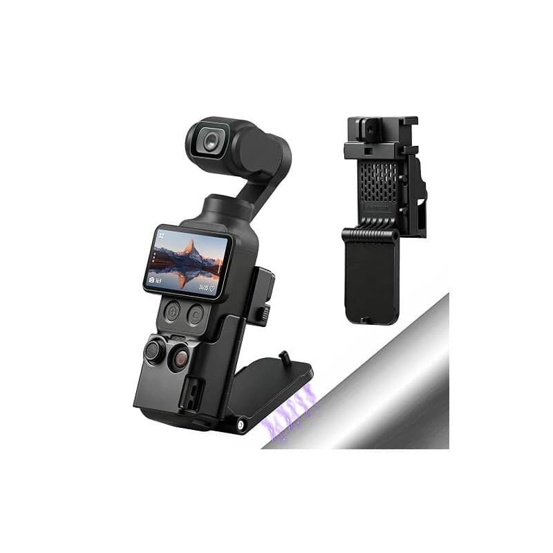 AMAZEAR Support magnétique pour DJI Osmo Pocket 4P/4/3, Accessoire Pocket4/3, Adaptateur d'extension magnétique, Support de boît