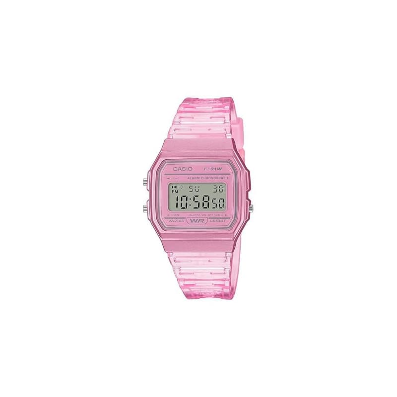 Casio Montre à Quartz Classique série F91W | Résistante à l'eau | Chronomètre 1/100 Seconde | Alarme Quotidienne | Signal horair