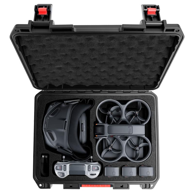 FPVtosky Étui Rigide pour DJI Avata 2, Mallette Rigide Compatible avec Goggles N3, RC Motion 3, la Télécommande FPV 3 et Les Acc
