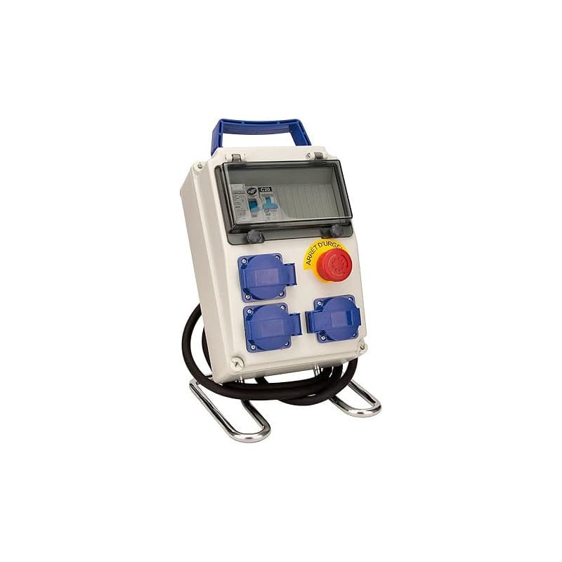 Zenitech - Coffret 8 modules de Chantier IP54 équipé avec Accessoires