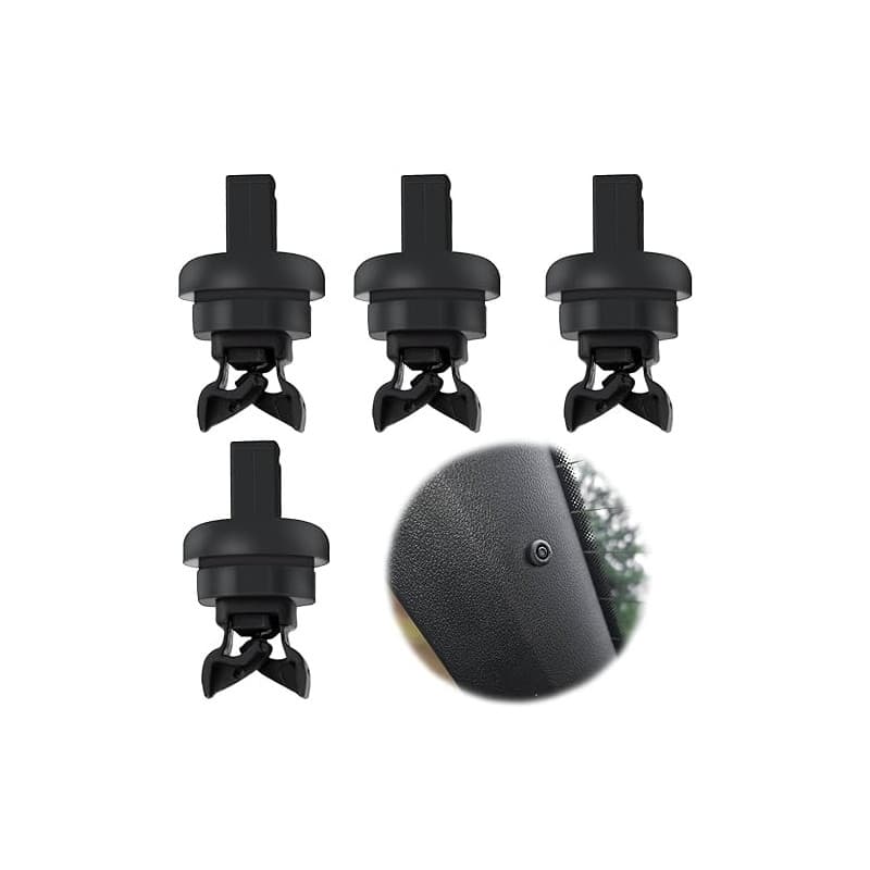 4 Pièces Plage Arriere Clips de Fixation Voiture, Clips de Fixation pour Étagère Arrière 7705099001 8200675047 Compatible pour R