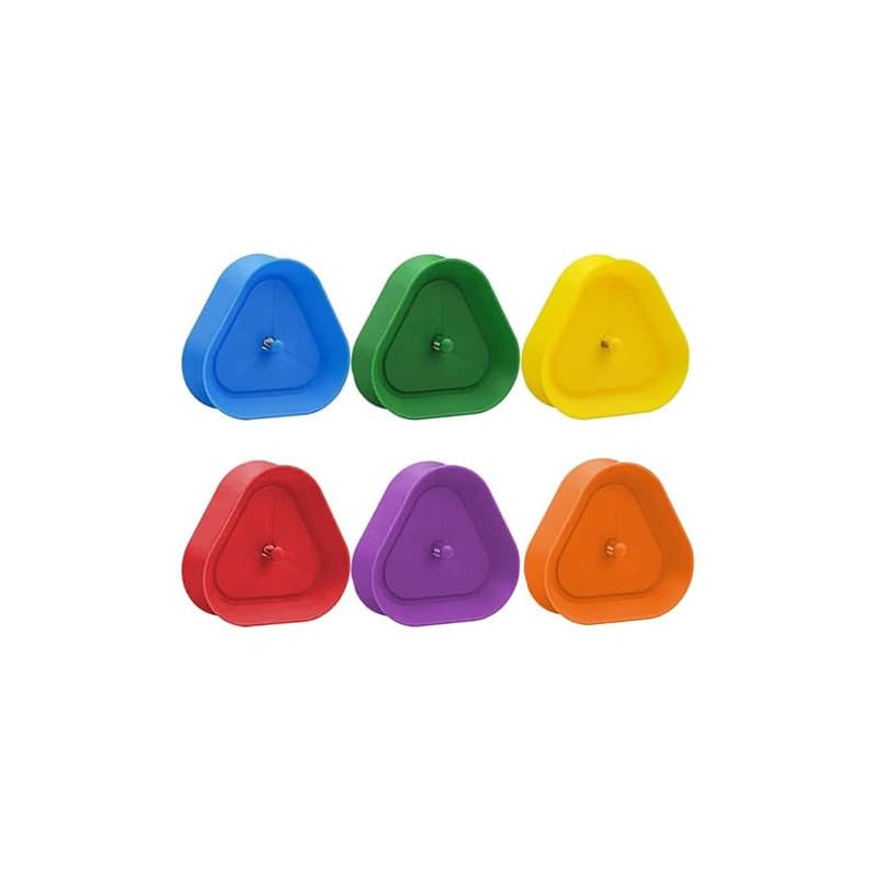 Porte Carte Enfant, 6 Pièces, 6 Couleurs Triangulaire Support Carte à Jouer, distributeur de cartes à jouer, porte-cartes triang