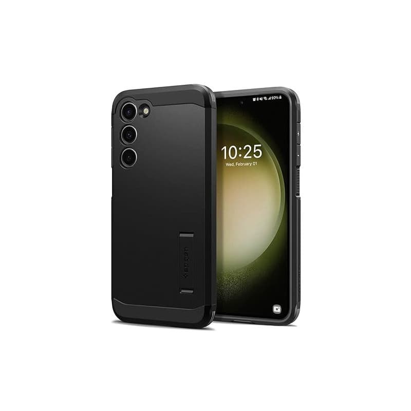 Spigen Tough Armor Coque Compatible avec Samsung Galaxy S23 - Noir