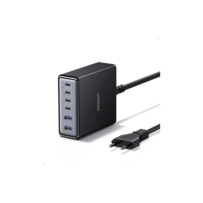 UGREEN Zapix 100W 6 Ports Chargeur USB C Rapide Station de Charge Bureau GaN Tech 65W Compatible avec iPhone 17 Pro Max Air 16 1