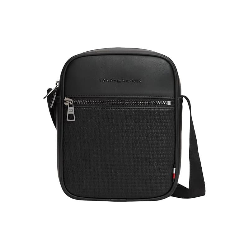 Tommy Hilfiger TH Woven Mini Reporter Am0am14095 Crossover pour homme Noir Taille unique
