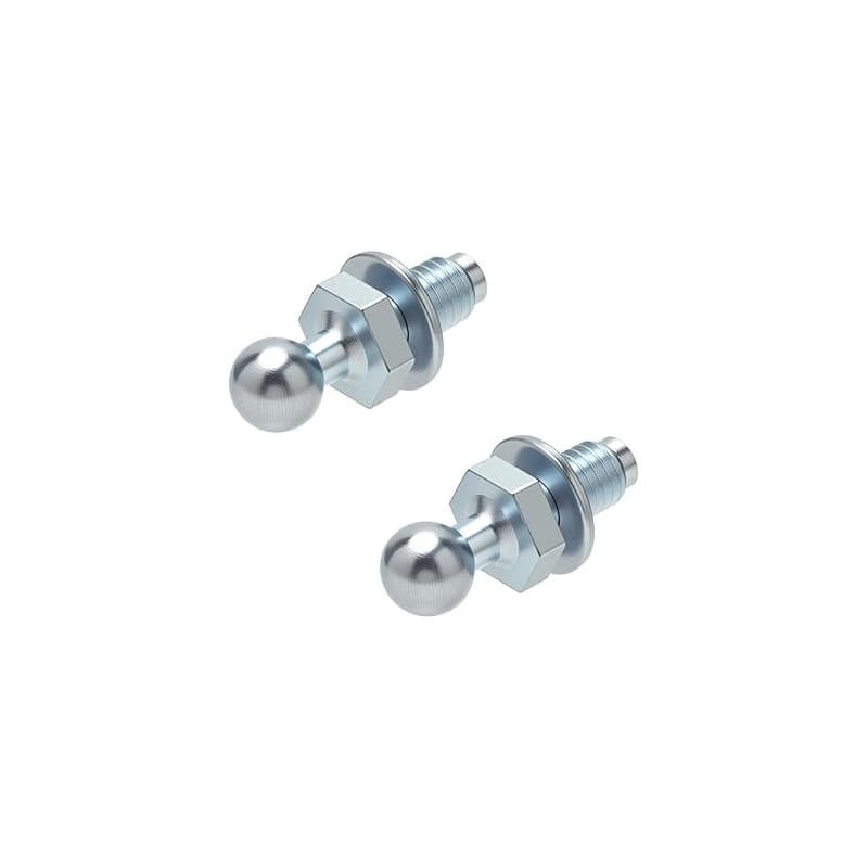 M8 Rotule à bille 2 pcs, boulon à bille en acier inoxydable, tête sphérique de 10 mm pour ressorts à gaz, filetage M8 Tête sphér