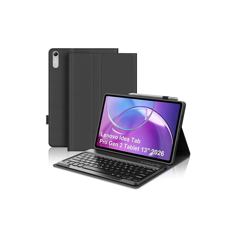 WAVATA Coque Clavier pour Lenovo Idea Tab Pro Gen 2 Tablet 13" 2026, Clavier pour Lenovo Idea Tab Pro Gen 2 Magnétique Détachabl