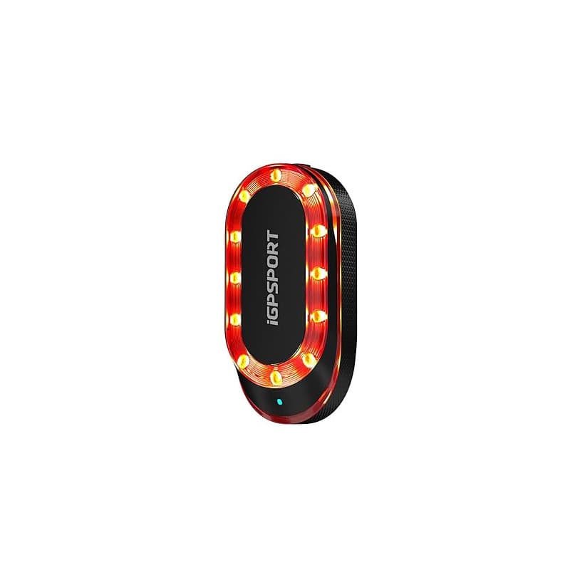 iGPSPORT SR Mini Feu Arriere Velo Radar, Jusqu’à 160m de Détection Radar des Velos, Alerte Lumineuse Avertisseur de Frein 7 Mode