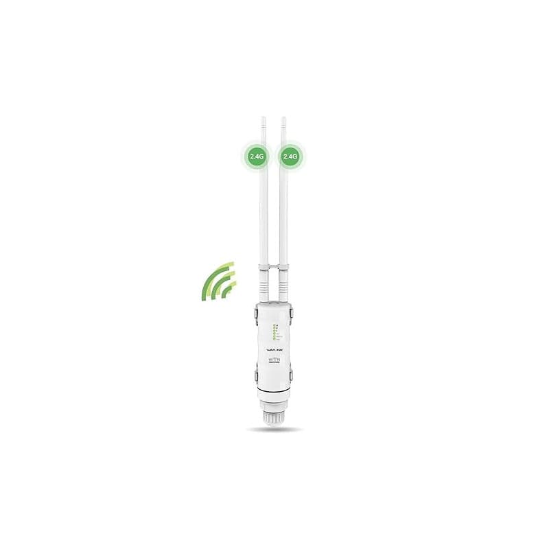 Repeteur WiFi Exterieur Puissant avec Antenne WiFi Longue Portée - Amplificateur Wavlink N300 2.4G- Outdoor Poe Répéteur WiFi Ex