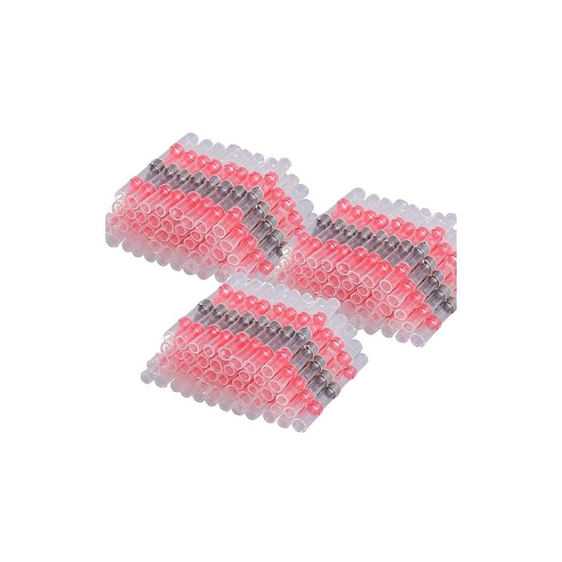 150PCS Connecteur de Fil de Joint de Soudure 22-18 AWG Cosse Thermorétractables Souder Connecteur Bout à Bout Connecteur à Soude