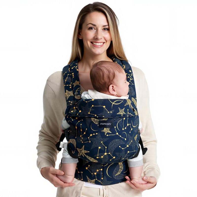 Momcozy Porte-bébé - Ergonomique, confortable et léger, adapté aux bébés de 3 à 20 kg, facile à enfiler, idéal pour une parental