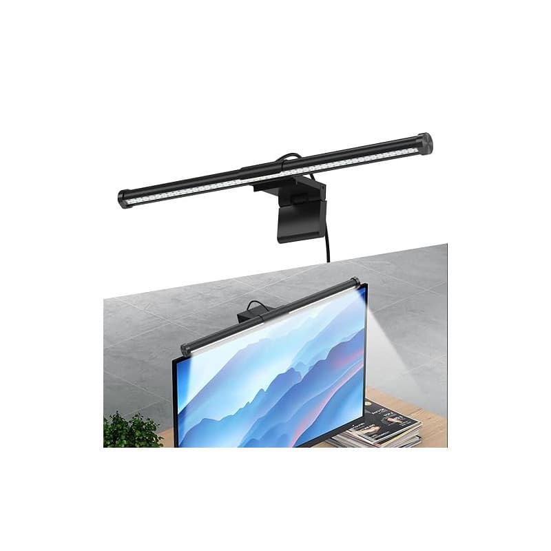 Meisax LED Lampe Écran PC, USB Monitor Light Bar avec Contrôle Tactile, 5 Luminosité et Température de Couleur Réglable, Soins O