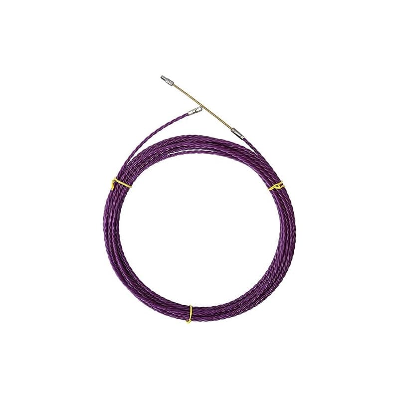 TOOSOAR® Tire Fils Electrique 30M 6MM avec 2 Ressorts de Traction, Flexible and Lightweight Aiguille Electricien, Tire-câble pou