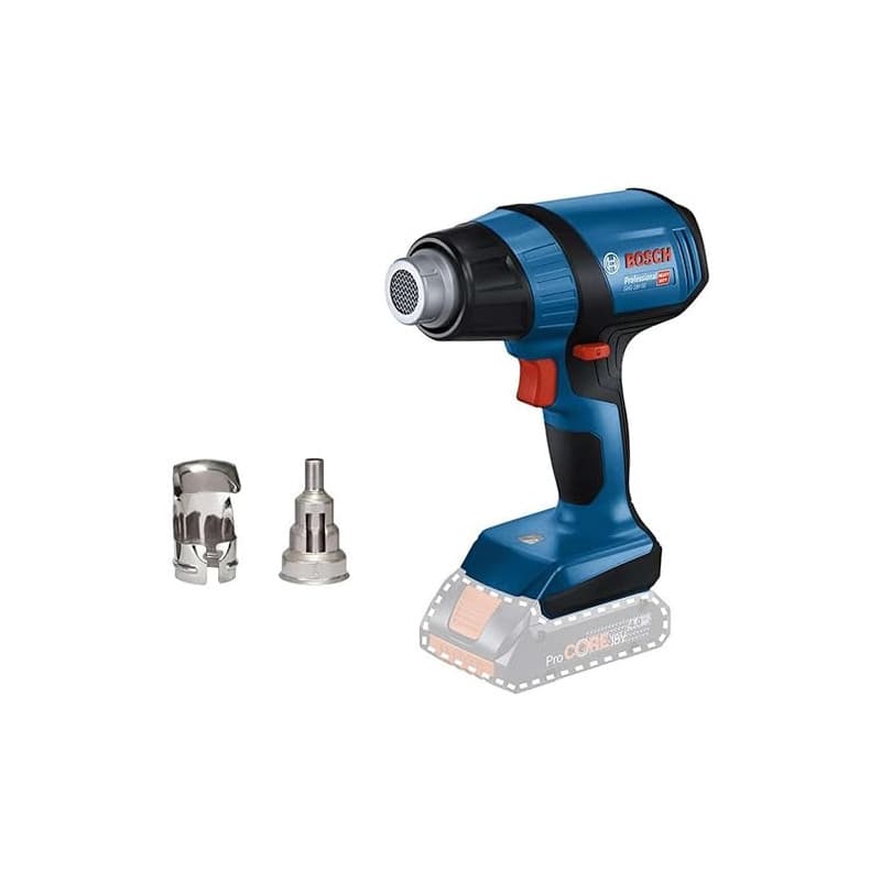 Bosch Professional 18V System décapeur thermique sans-fil GHG 18V-50 (avec buse à réflecteur 32 x 33 mm, buse de réduction 9 mm)