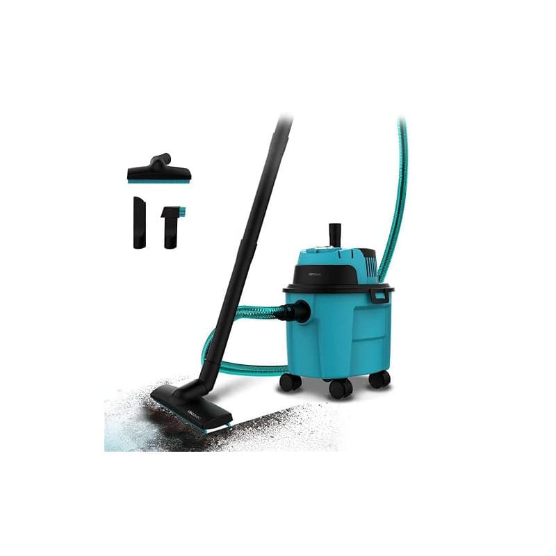 Cecotec Aspirateur Filaire Conga Rockstar Wet & Dry. Aspirateur de Jardin Compact 10L, 1000W, léger, Compact, Double Fonction d'