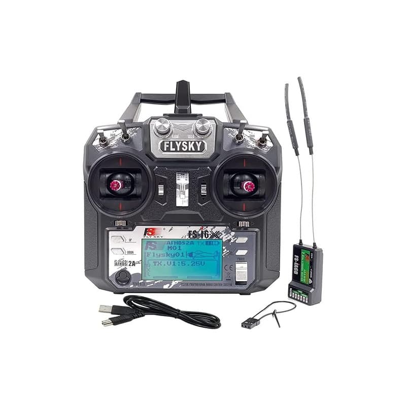 DTXMX Flysky FS-i6X Transmetteur RC 6CH 2.4GHz Radio Control System avec récepteur fs ia6b pour FPV Racing RC Drone Quadcopter [