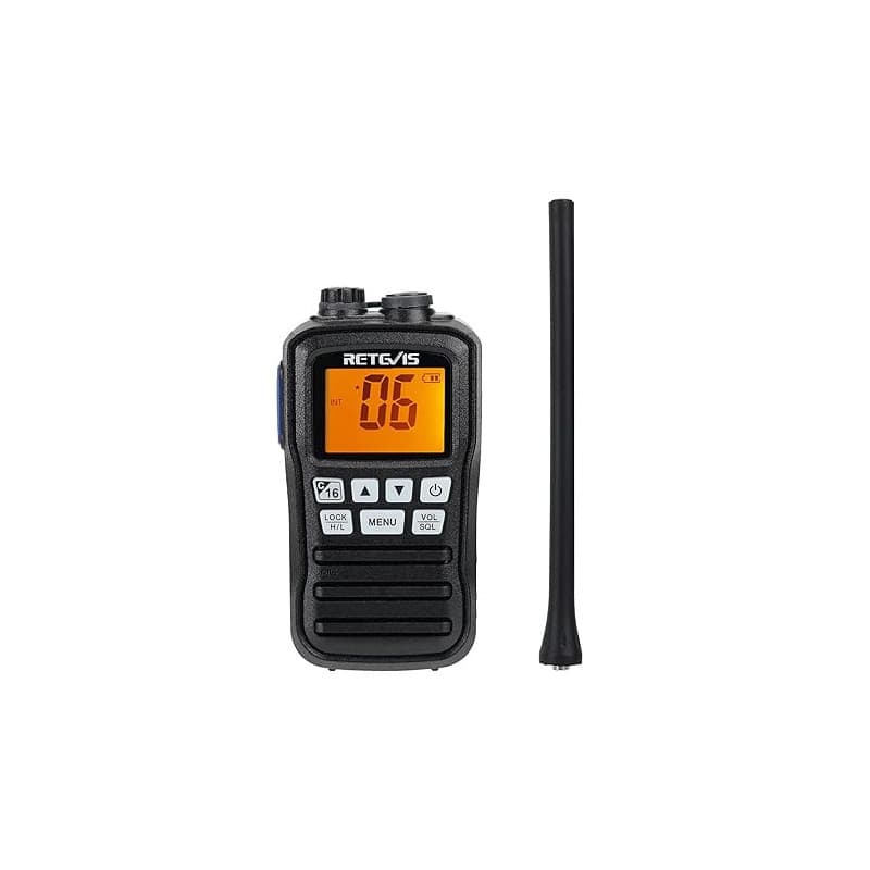 Retevis RM01 Marine Radio, VHF Portable Étanche, Professionnel VHF Radio IP67, Vibration, Flottant 88 Canaux, Talkie Walkie Mari