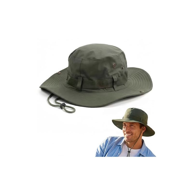 SDXCJY Chapeau bob réglable pour homme et femme, chapeau de soleil safari pliable à large bord, protection UV, chapeau de jungle