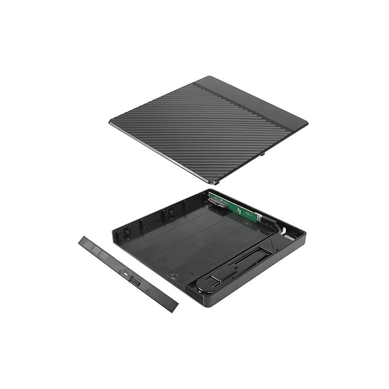 YAODHAOD Boîtier de Lecteur CD, Lecteur DVD Externe Obtenu par l'ajout d'un Lecteur Optique, boîtier de Montage CD - ROM (USB 3.