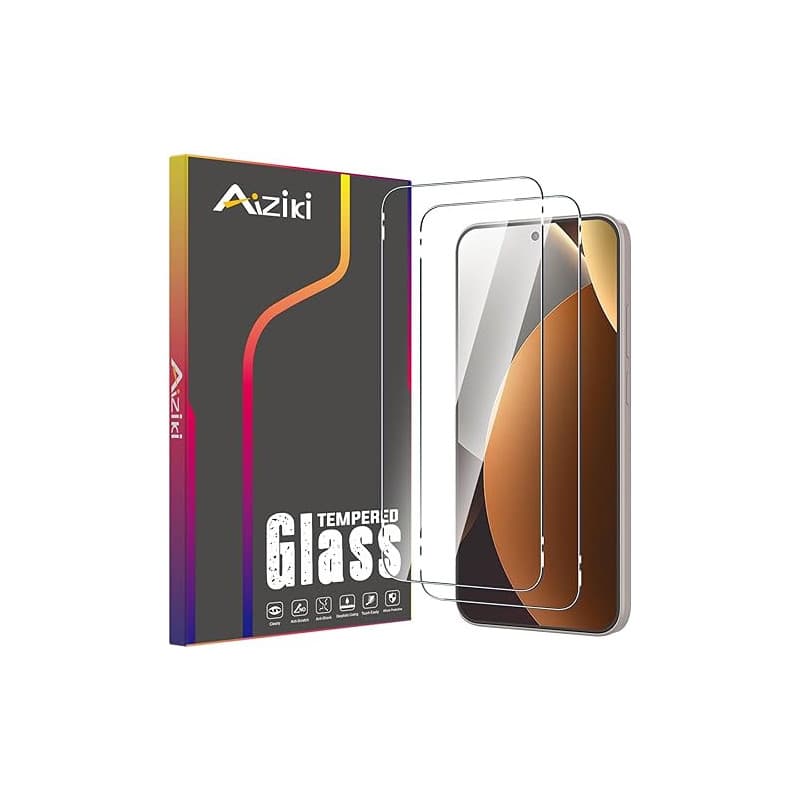 Aiziki Verre Trempé pour Xiaomi Redmi Note 15 Pro 5G, Lot de 2, Film Protection Écran, (0,33mm HD Ultra Transparent) Dureté 9H G