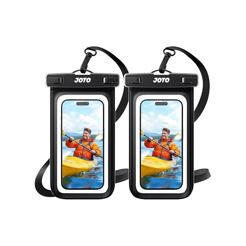 JOTO 2 Pochettes Étanches Smartphone Certifiée IPX8 iPhone 17/16/15/14/13/12/11 Plus Pro Max, Redmi Note 13/13 Pro 12 A3, Galaxy