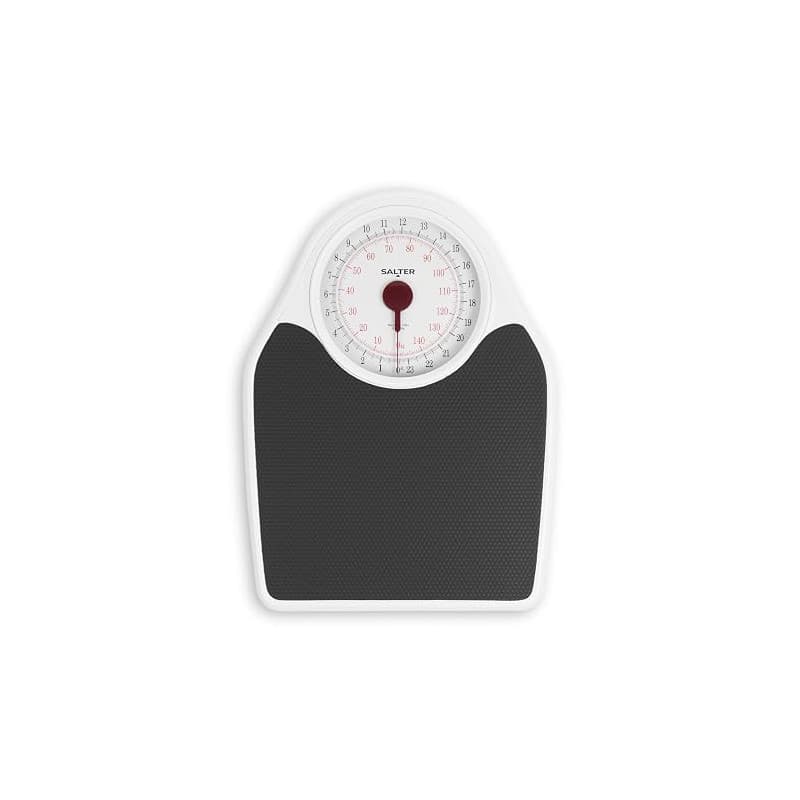 Salter Balance Pèse Personne Mécanique, Style Rétro Sans Pile, Capacité 150KG, Balance Analogique Métrique/Impériale, Grand Cadr