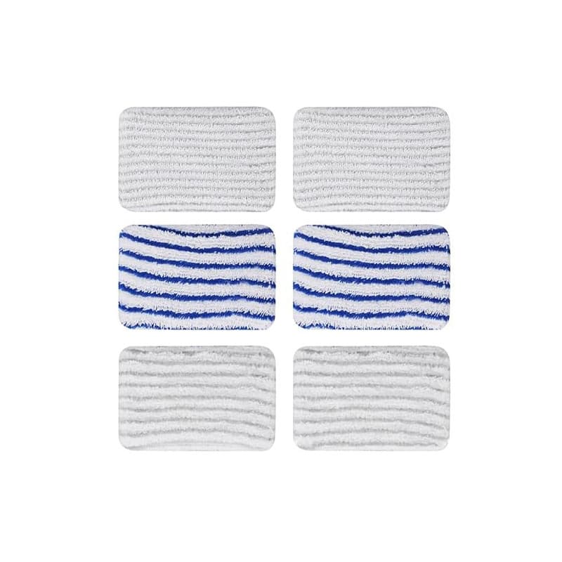 6 Pièces Clean and Steam Lingette, Clean and Steam Accessoires, Serpillere Balai Vapeur pour Rowenta Clean & Steam ZR850002 ZR00