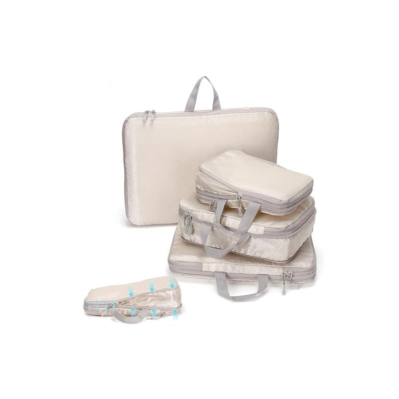 Euqvunn sac Compression Voyage, Large Organisateurs de Voyage sac de Rangement, Waterproof Pochette Rangement Valise, Organisate