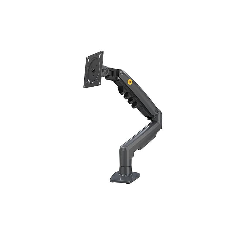 Ergosolid Support Écran PC Moniteur, Bras Articulé Ergonomique Ressort à Gaz, 17-32 Pouces, VESA 75mm et 100mm, Rotatif à 360°