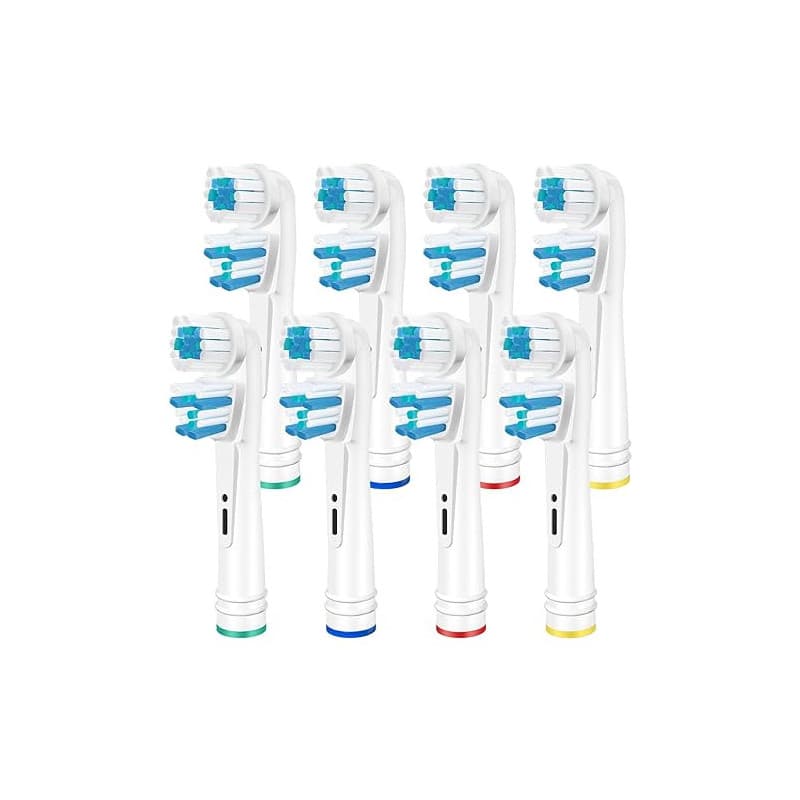Brossettes de Rechange Dual Clean Compatible avec Oral B – Têtes de Brosse à Dents de Rechange les Brosses à Dents Électriques,