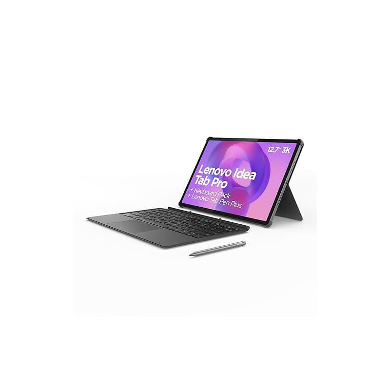 Lenovo Idea Tab Pro - Tablette Tactile, IA intégrée 12.7'' 3K, 144Hz (MediaTek Dimensity 8300, 8Coeurs, RAM 8Go, UFS 4.0 256Go,