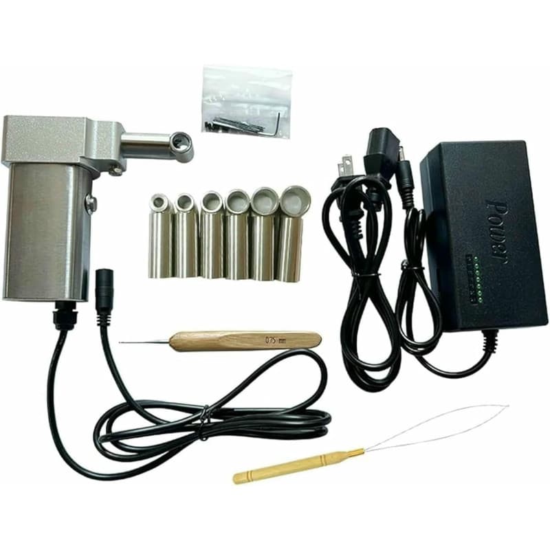 GZYHDC Machine Électrique De Rastres De Main, Kit De Machine De Rastres pour Trancer Cheveux Synthétiques, Machine Portable pour