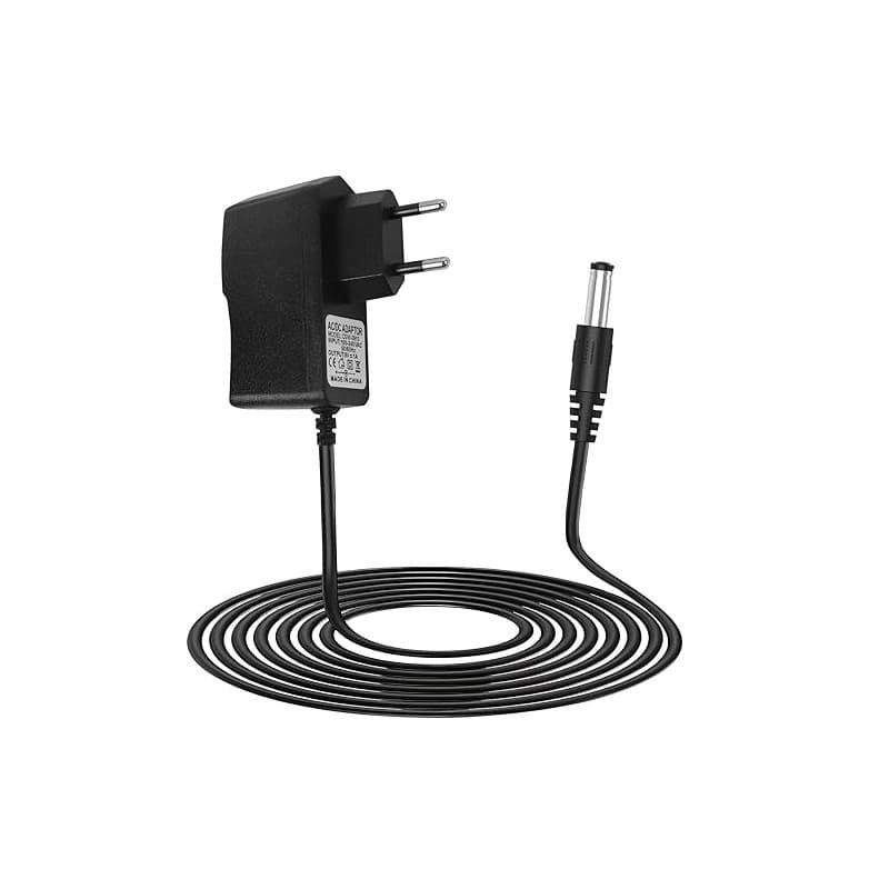 9V 1A Bloc d’Alimentation Pédale Guitare, Centre Négatif Manchon Positif, Adaptateur Chargeur Mural DC pour Pédales d’Effets Loo