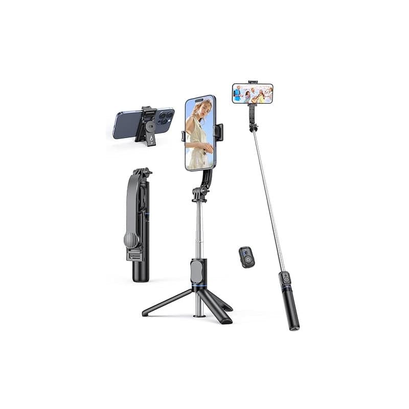 Perché à Selfie avec Support de Téléphone Détachable, Trepied Smartphone Extensible jusqu'à 106 CM avec Télécommande, pour iPhon