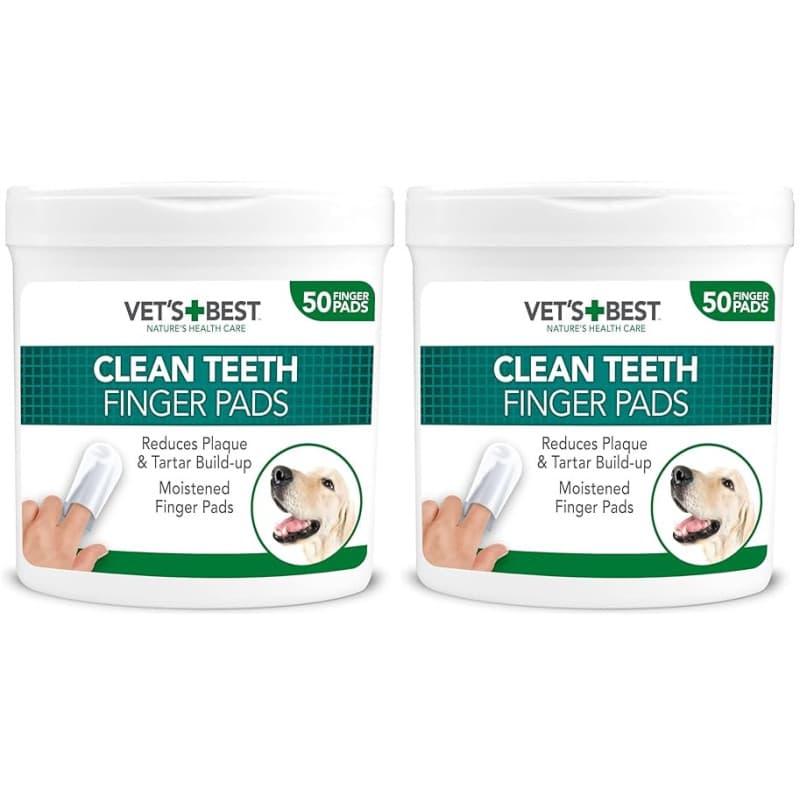 Vet's Best Tampons de ettoyage des Dents pour Chiens, Meute de 50 (Lot de 2)
