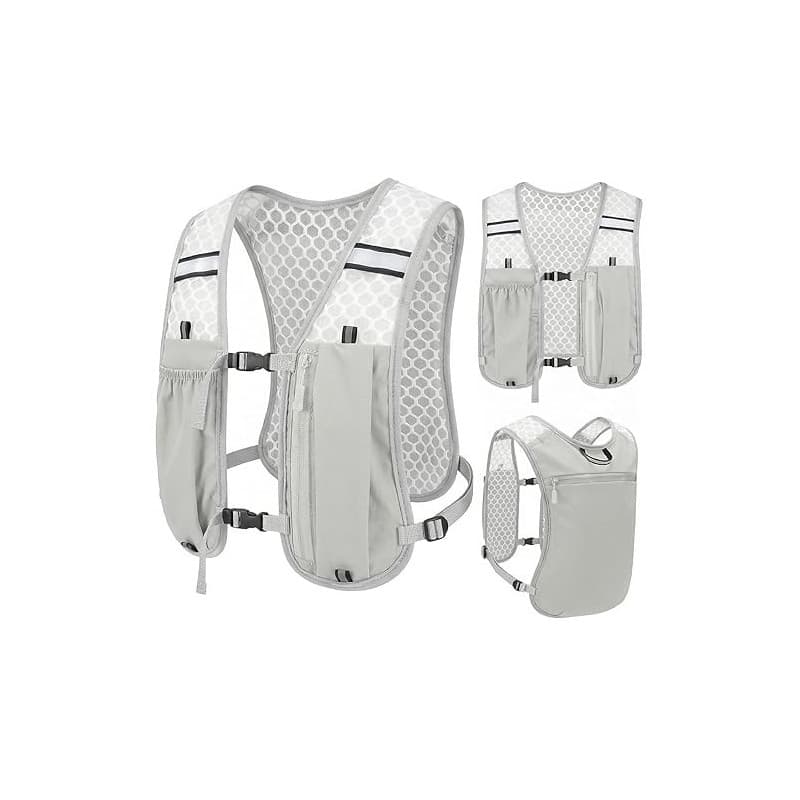 Gilet de Trail Ultraléger, Sac à Dos Running Léger pour Marathon, Cyclisme, Randonnée et Activités de Plein Air