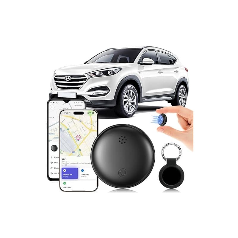 Traceur GPS Voiture, Traceur GPS Voiture sans Abonnement Compatible avec Android et iOS, Smart Traceur Magnétique Localisateurs