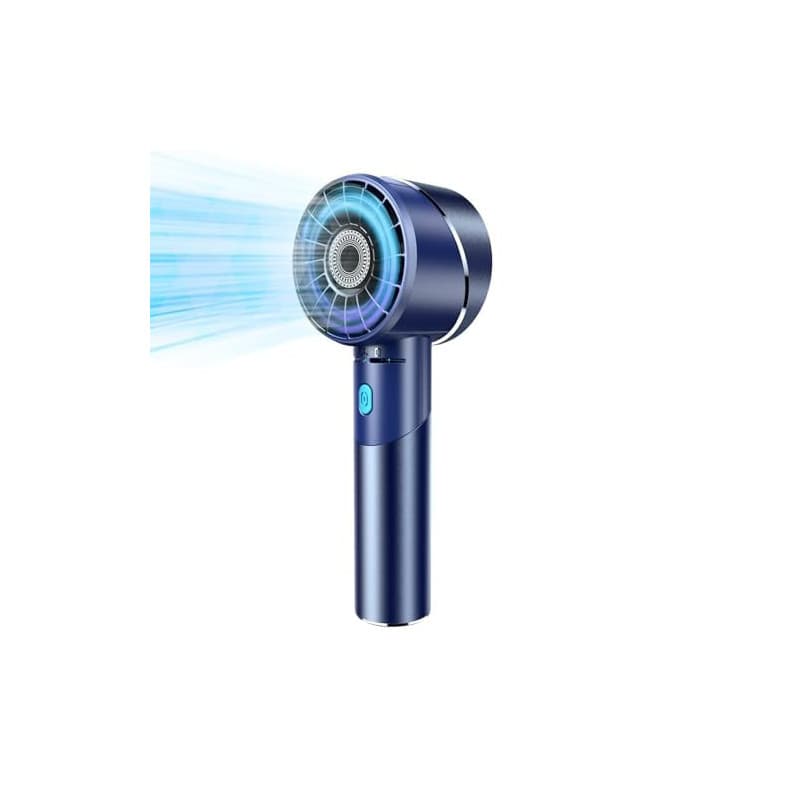 COZOME Ventilateur Portable, Mini Ventilateur Rechargeable USB 4 Vitesses, Turbo 7000 tr/min 16h d'Autonomie, Ventilateur de Poc