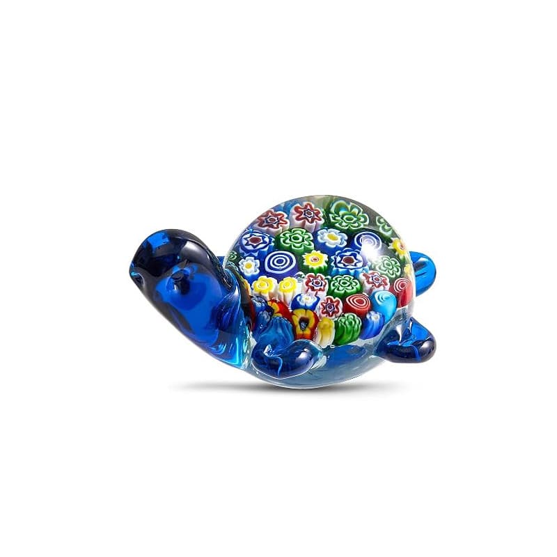 EUSTUMA Figurines de Tortue de mer en Verre soufflé à la Main, Ornement d'animaux Marins pour décoration d'intérieur, Collection