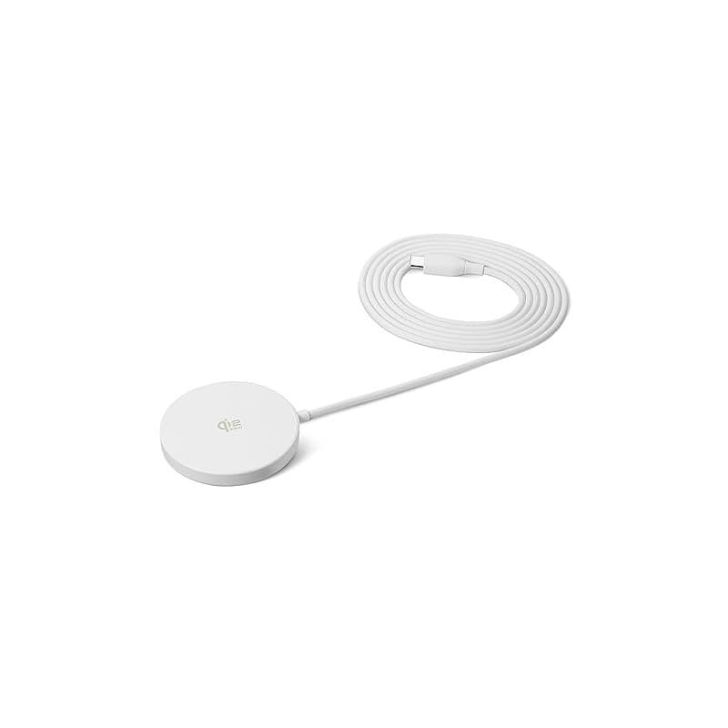 Amazon Basics Chargeur Sans Fil 25W Certifié Qi2.2, Compatible MagSafe Pour iPhone 17/16/15/14/13/12, Compatible Magnétique pour
