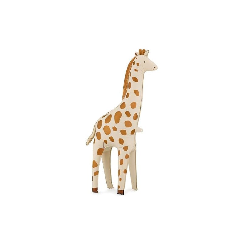 Ballon gonflable taille XXL - Motif girafe - Pour anniversaire d'enfant - Jungle et safari - 49 x 114 cm